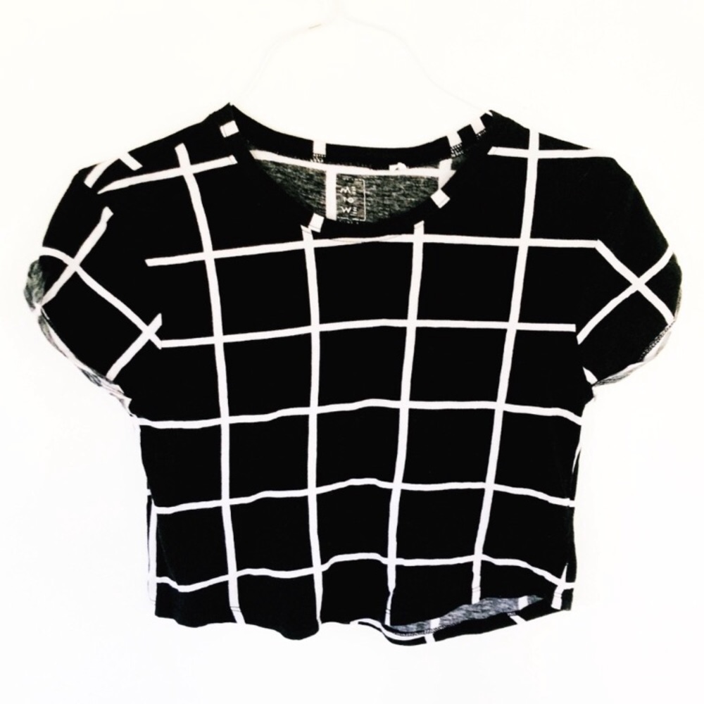 Me to We Grid Crop Top